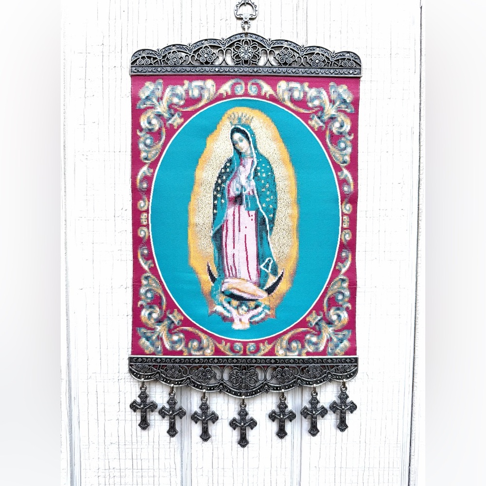 Our Lady of Guadalupe, Christian Icon Tapestry Wall Decor, New